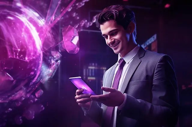 80mff App ဖြင့် မိုဘိုင်းဖုန်းမှ ကစားနေသောမြင်ကွင်း